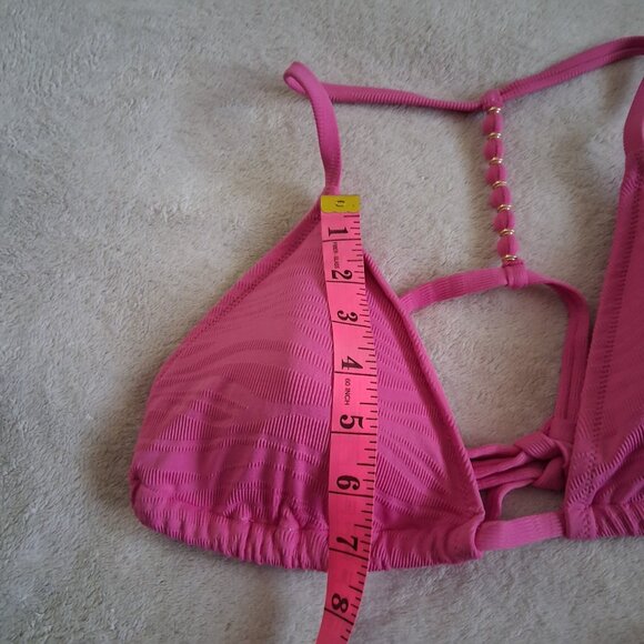 Aerie NWT Women's Size XL Hot Pink Triangle Bikini Top - Picture 8 of 8